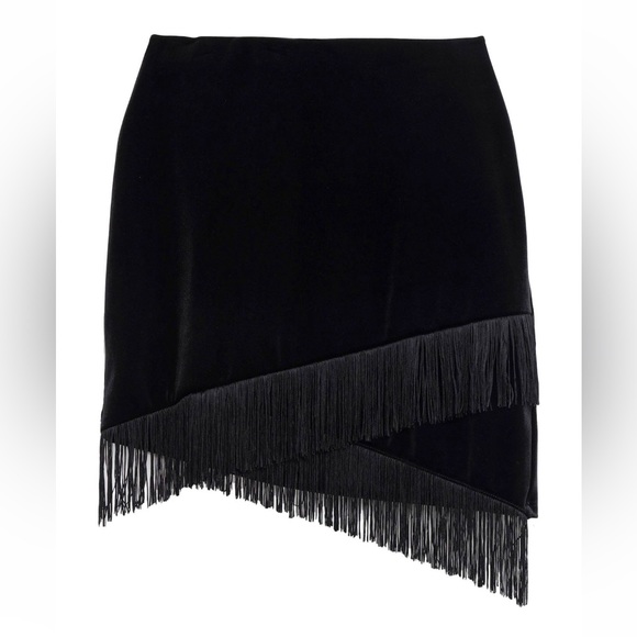 NWT Patrizia Pepe mini skirt with tassels, Size 2 - Picture 1 of 3